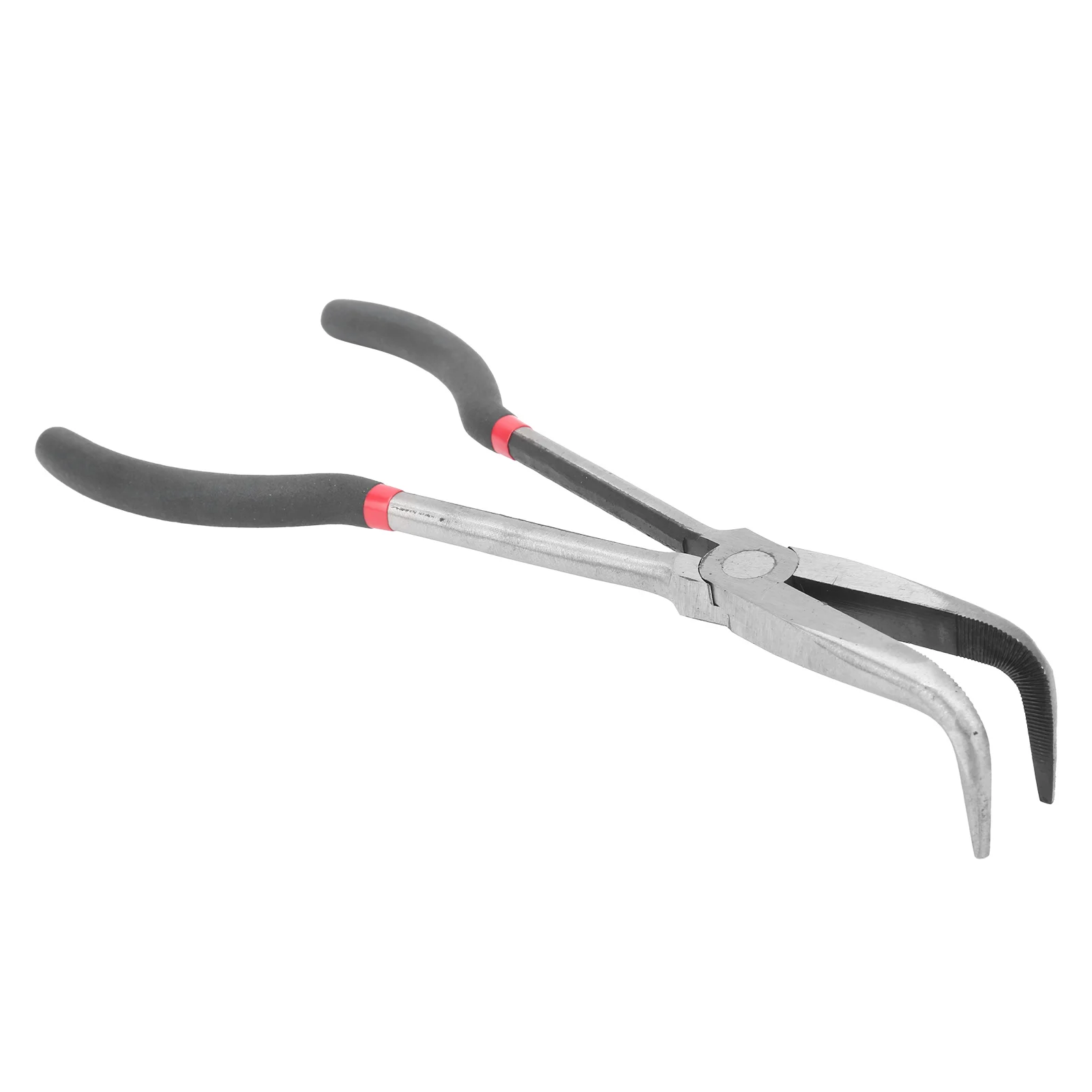 11-inch 280mm Tool Steel -Nose Pliers 90-Degree Bent-Nose Design High-Temperature Quenching Treatment Hand Tool