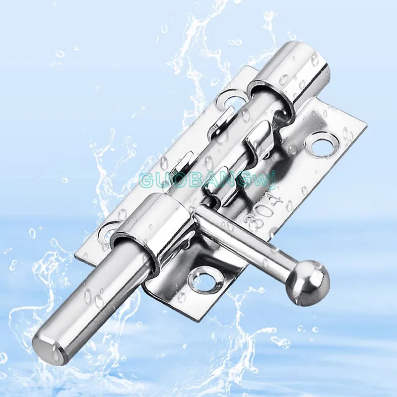 

4-12Inch Stainless Steel Heavy Duty Top Bottom Bolt,Fire Door Lock,Surface Mount Latch,Gate Security Bolt Thickened Door Bolt