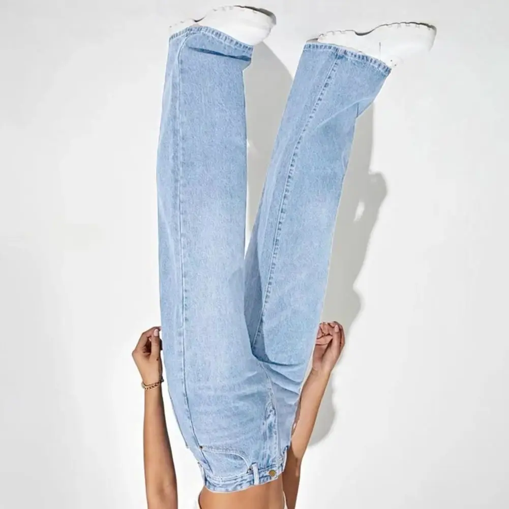 

High-waisted Jeans Fashionable Denim Trousers High Waist Wide-leg Denim Pants for Women Stretchy Jean Trousers Jean Trousers