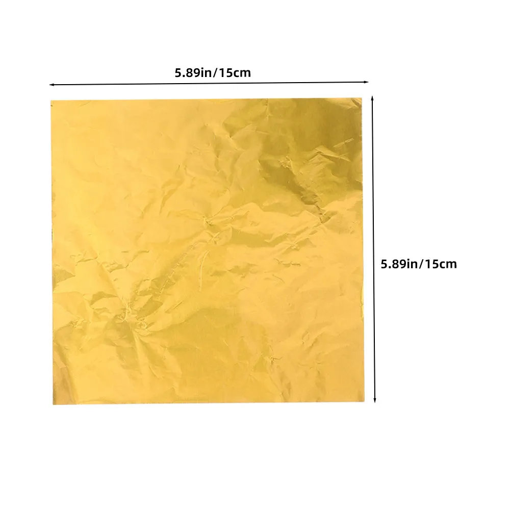 300Pcs Chocolate Aluminum Foil Wrappers 15x15cm Square Candy Wrapping Sheets DIY Sweets Packaging Birthday Wedding Party view 2