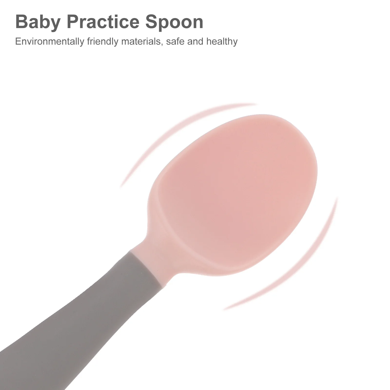 

1 Set Baby Spoon Fork Set Food Grade Bendable Easy Grip Training Utensils For Infant Feeding Kids Gift Birthday Christmas