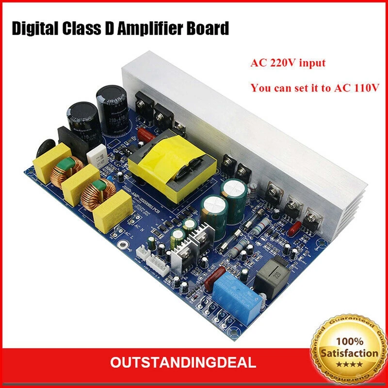 Placa amplificadora de alta potencia Clase D Mono Amp Peak 1000W con fuente de conmutación