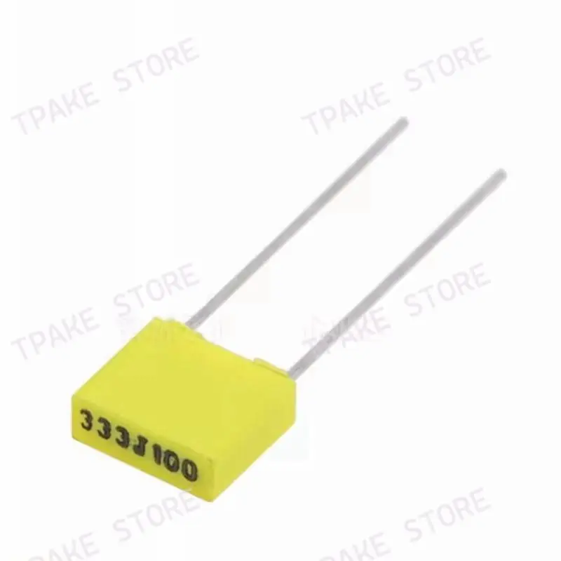 Correction Capacitor CL71 333J100 33nJ100 100V 33nF Lead Pitch 5mm Polypropylene Safety Plastic Film Capacitance