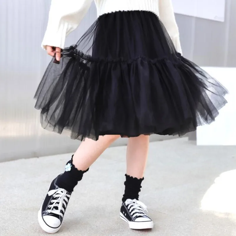 Baby Toddler Teenage Children Clothes Girls Princess Tutu Skirts Kids Party Performance Dance Skirt Girl Tutus 6 8 10 12 14 Year