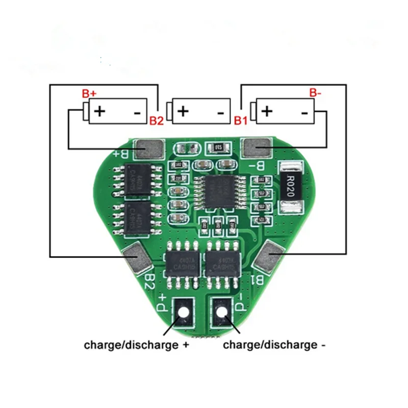 3S 12V 18650 Lithium Battery Protection Board 11.1V 12.6V overcharge over-discharge protect 8A 3 Cell Pack Li-ion BMS PCM PCB