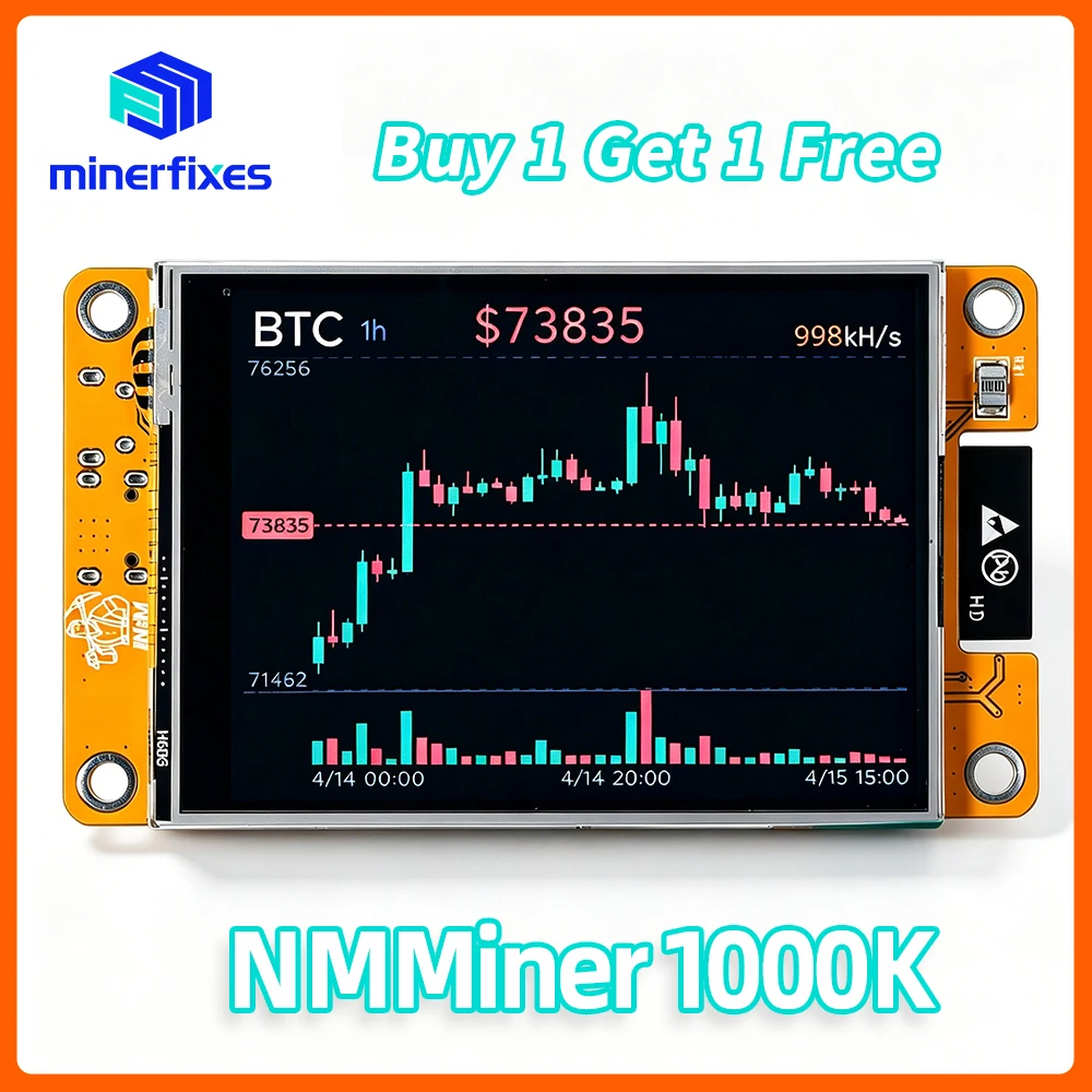 NerdMiner V2 1000KH/s NMMiner NM-CYD Solo Mining Machine ESP32 2.8 inch Smart Display Crypto Lottery Bitcoin Miner Nerdminer V3