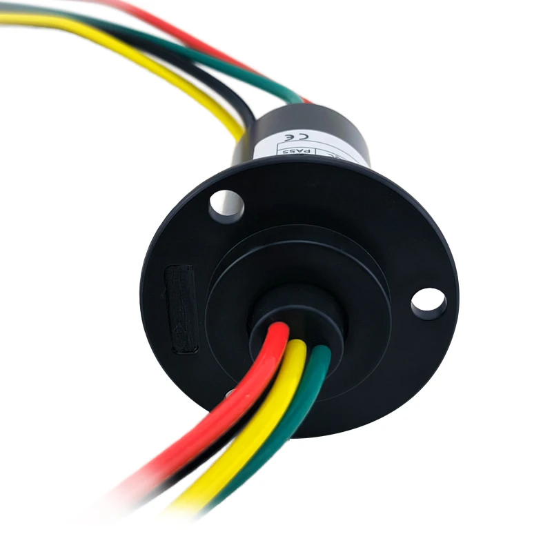 

4-Way 30A Cap Type Slip Ring 360 Degree Rotating Electric Slip Ring OD 30mm Electrical Contacts Contact Materials