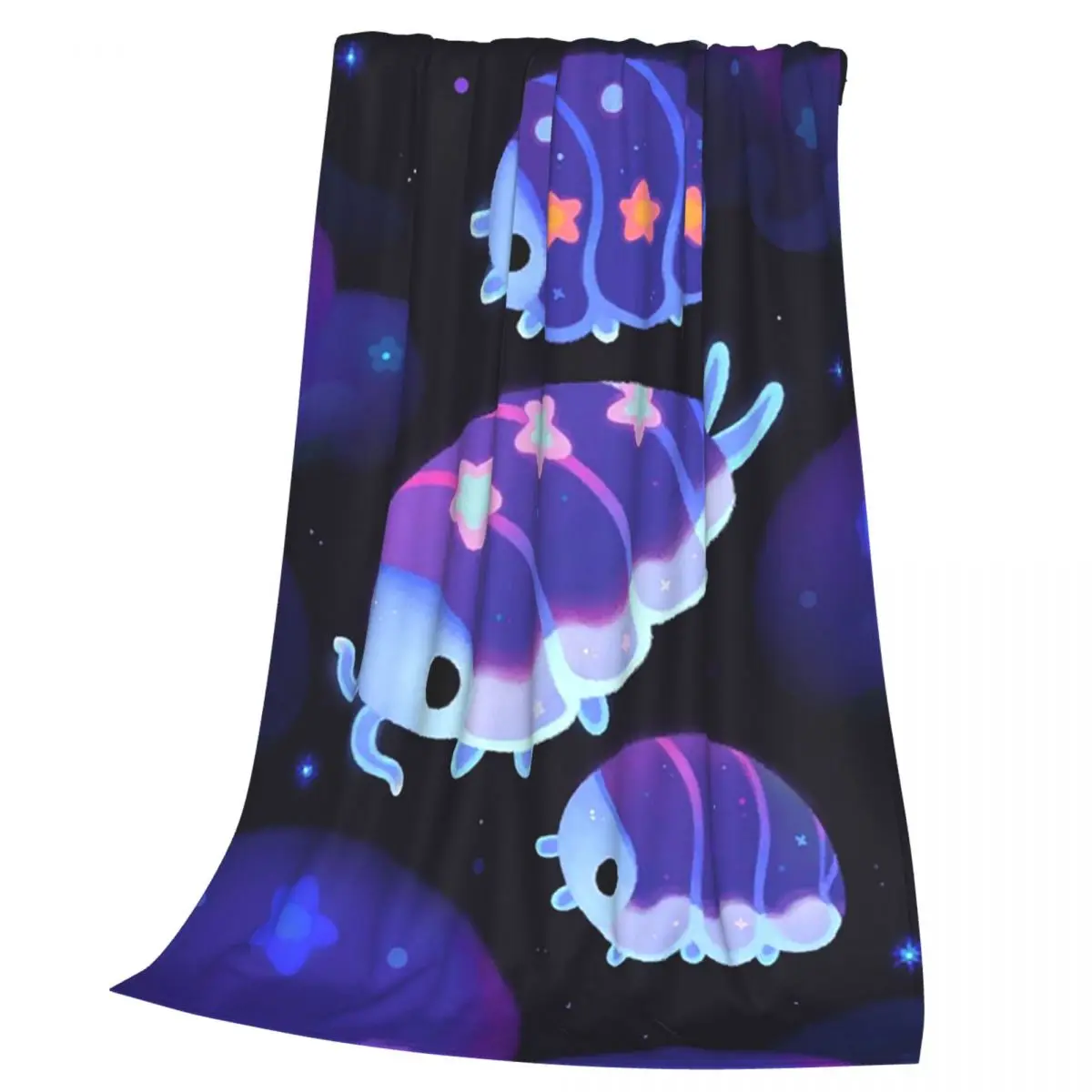 Cloud Isopod - Starry Night Blanket Soft Warm Flannel Throw Blanket Bedspread for Bed Living room Picnic Travel Home Sofa