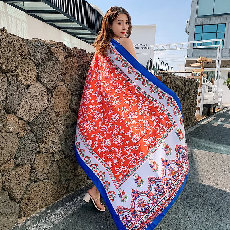 Summer Women Cotton Linen Scarf Luxury Brand Ethnic Style Lady Print Photographic Scarves Female Prevent Bask In Shawl