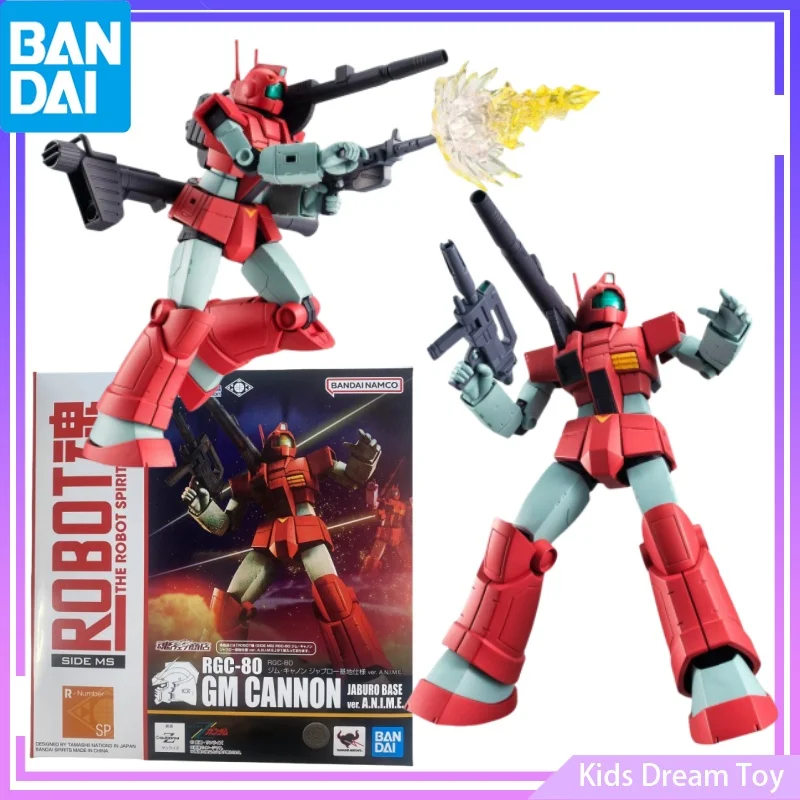 Bandai in Stock Original THE ROBOT SPIRITS ＜SIDE MS＞RGC-80 GM CANNON JABURO BASE Ver. A.N.I.M.E. Anime Action Figures Toys Model