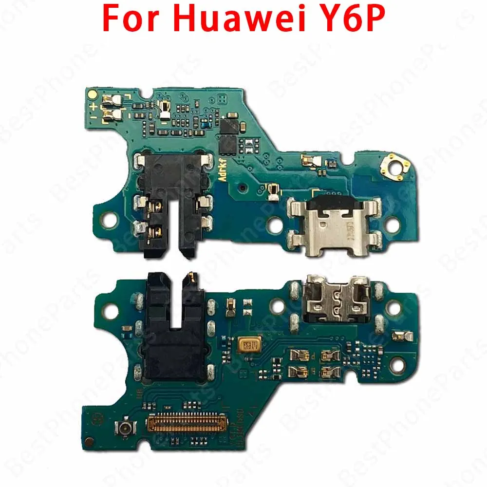 For Huawei Y Max Y5 Y6 Prime 2017 2018 2019 Y5P Y6P Y6Pro New USB Charging Port Dock Board Connector Flex Cable With MIC