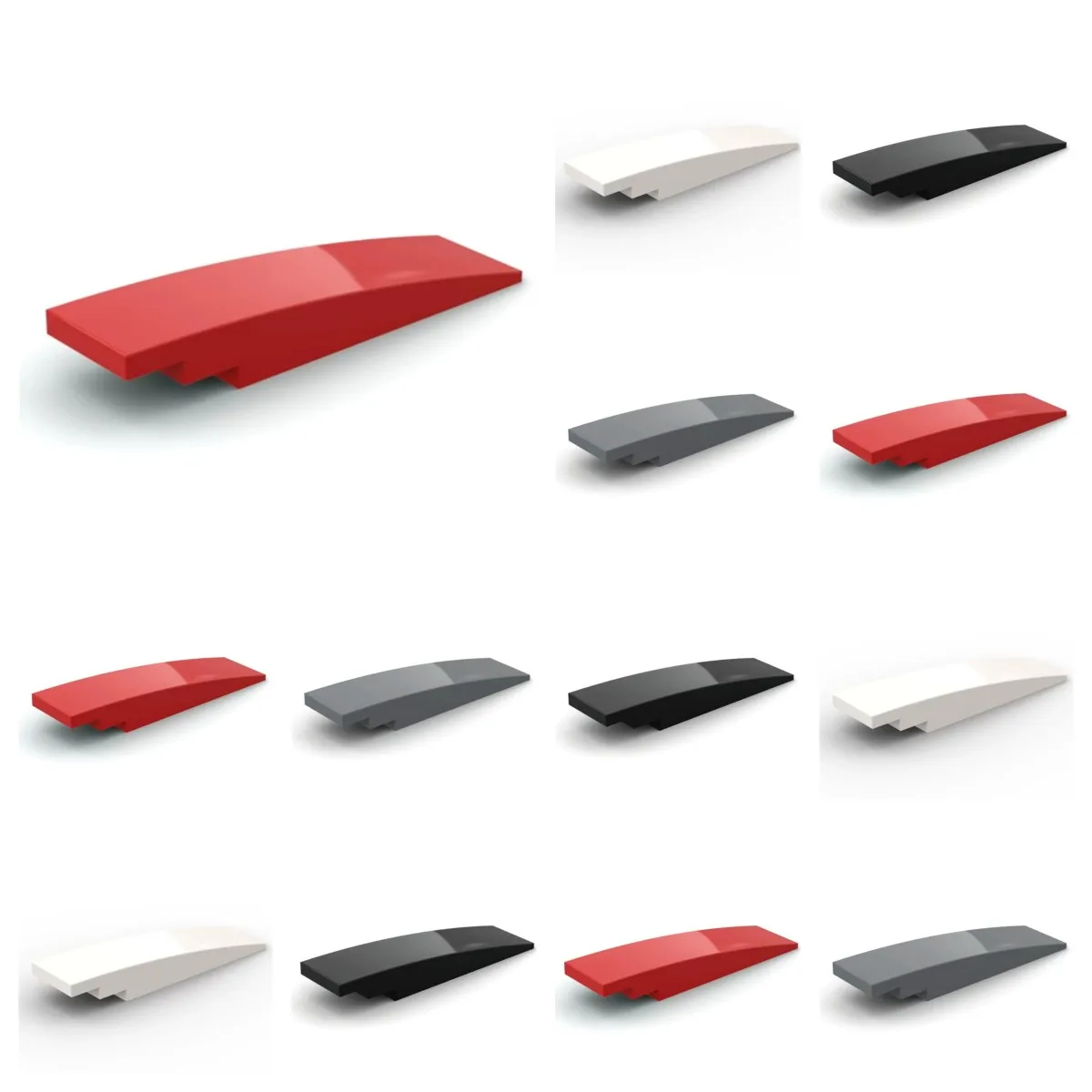 

10 шт. 42918 Gebogen 8x2 Helling Bouwstenen Kit Huis Kasteel Bricks Monteren Deeltje DIY Speelgoed Kinderen verjaardag Kerstcadea