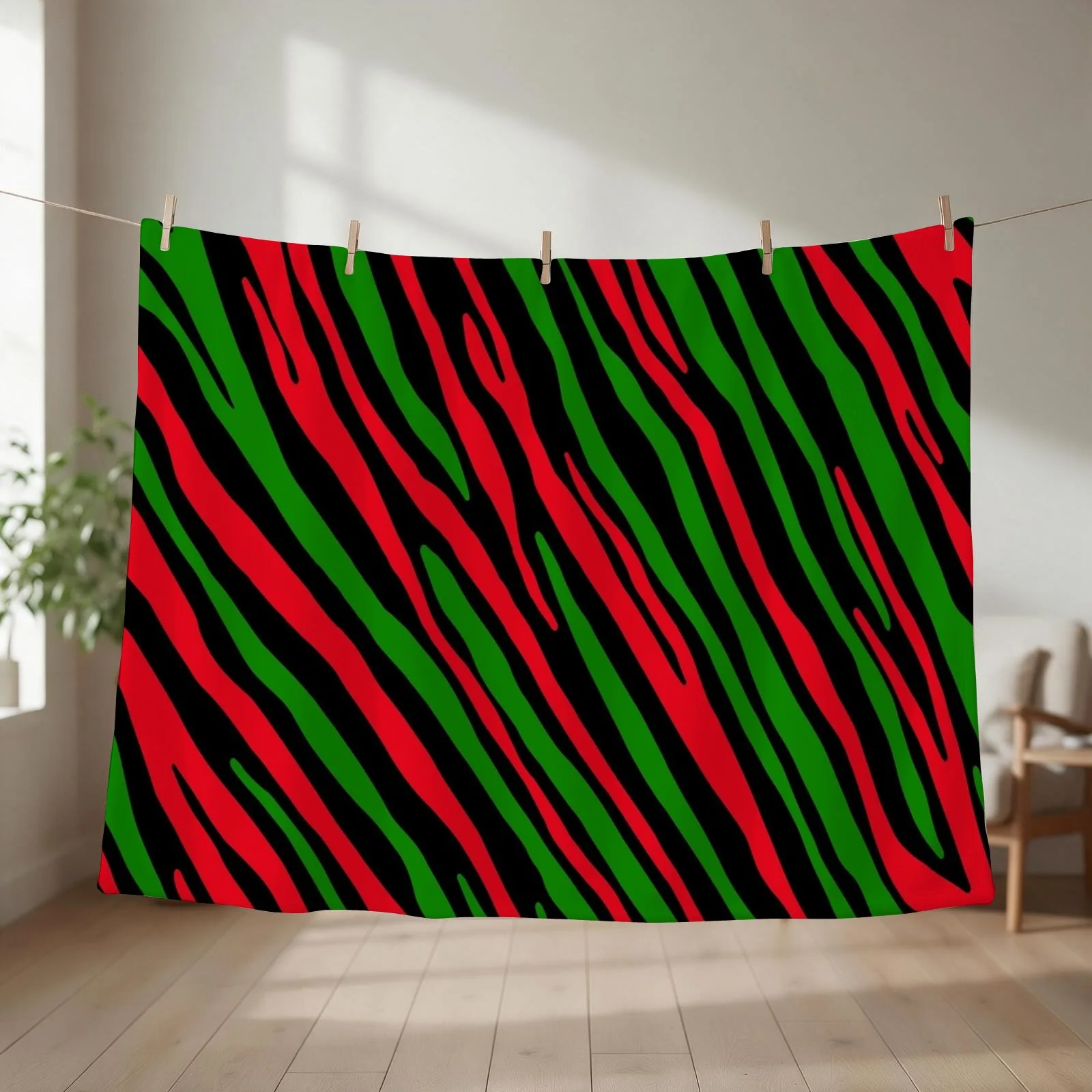 90's Tribe Pattern Throw Blanket Sleeping Bag Multi-Purpose Flannels Large Blankets