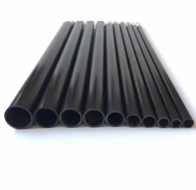 OD2mm to 12mm , 500mm length Round Pultruded Carbon Fiber Tube, carbon fibre pole