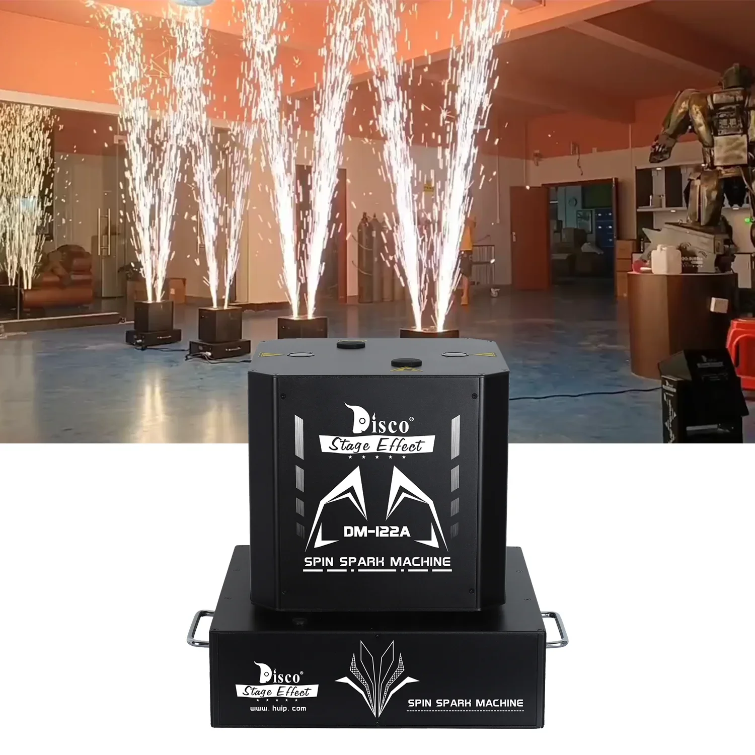 

Spinning sparkle cold machine in wedding stage effect spinning spark machine dj fireworks cold electronic fireworks machine