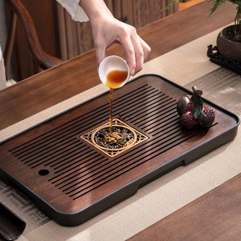 Decorative Serving Tea Tray Ceremony Valet Hospitality Office Tableware Tea Tray Rectangle Japanese Bandejas Home Decorationgs 6