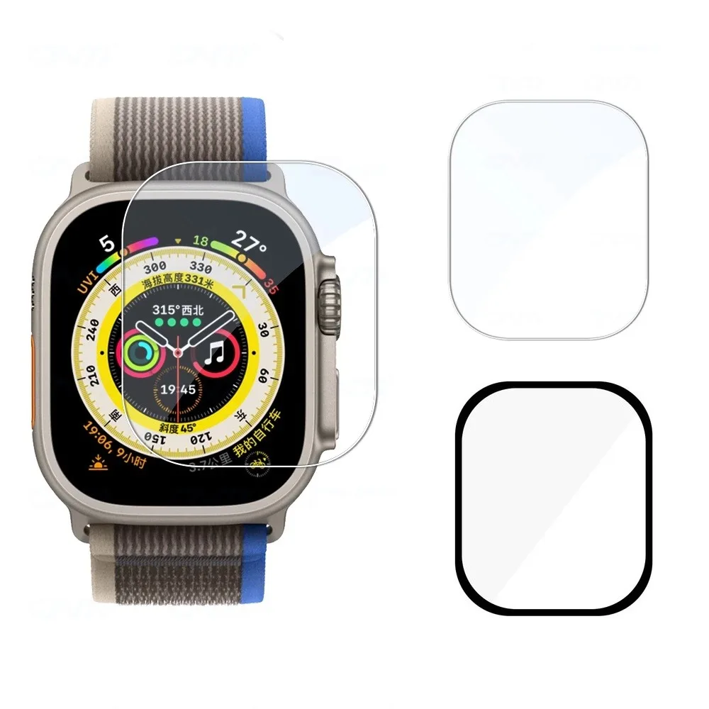 

Tempered Glass and PMMA Screen Protector for Apple watch Ultra 49mm iwatch Anti-Scratch cover