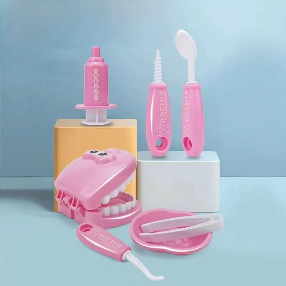 9pcs/set Children Early Education Simulated Doctors Role Play Oral Brushing Practice Teeth Model Montessori