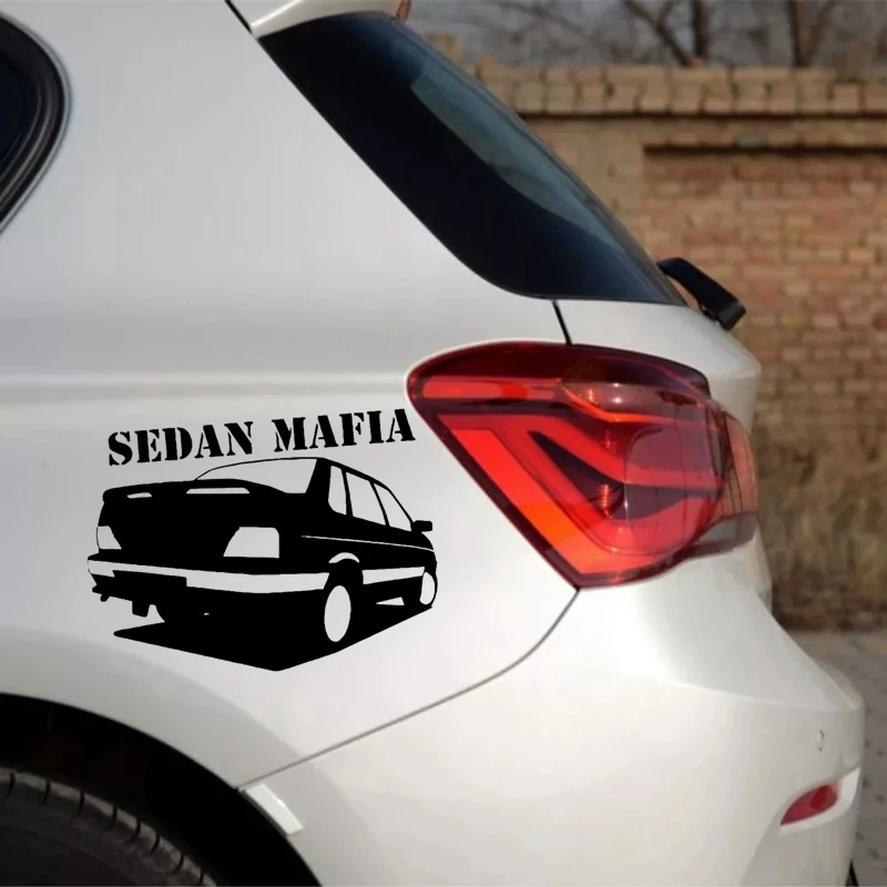 CS-10681# Vinyl Decal VAZ 2115 Lada Samara Sedan Mafia Car Sticker Waterproof Auto Decors on Truck Bumper Rear Window