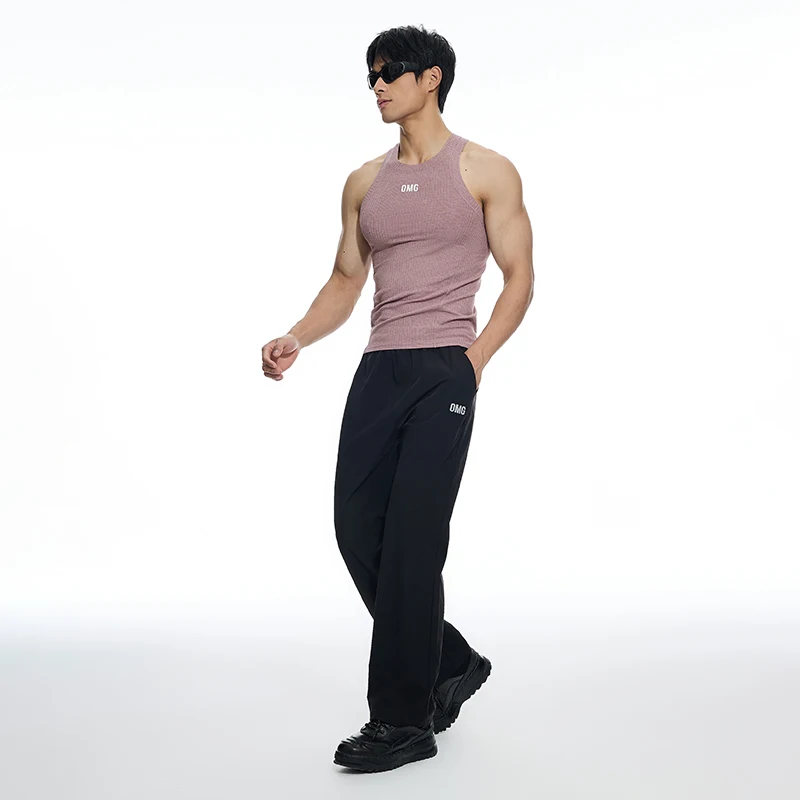 DROZENO Sports Vest Men's Summer Fitness Clothes Sleeveless Running Training Tight Clothes Sexy