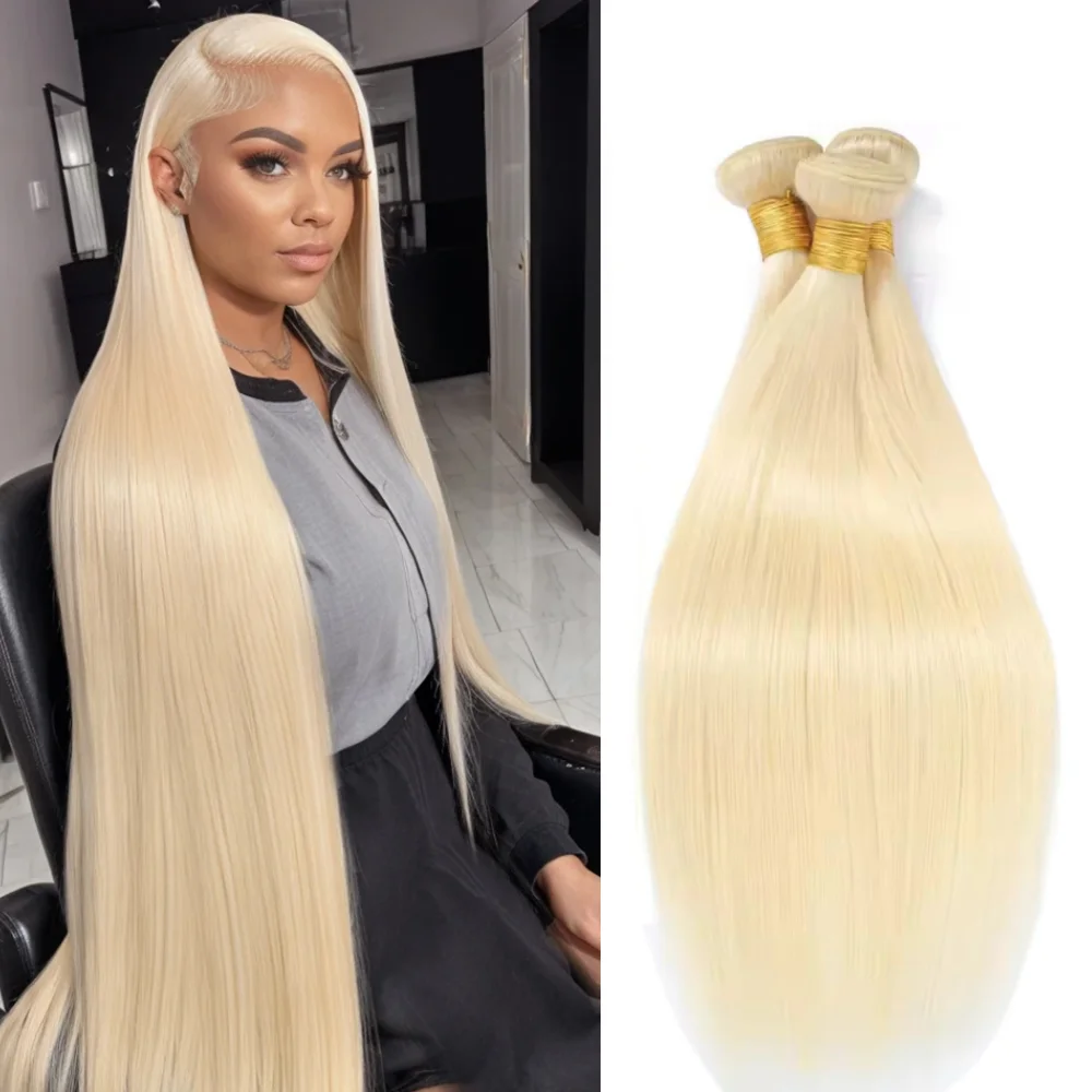 

Волосы Remy, прямые пучки волос, человеческие волосы, длинное наращивание, 613, медовый блонд, 40 дюймов, 1/3/4 шт., бразильские пучки человеческих волос