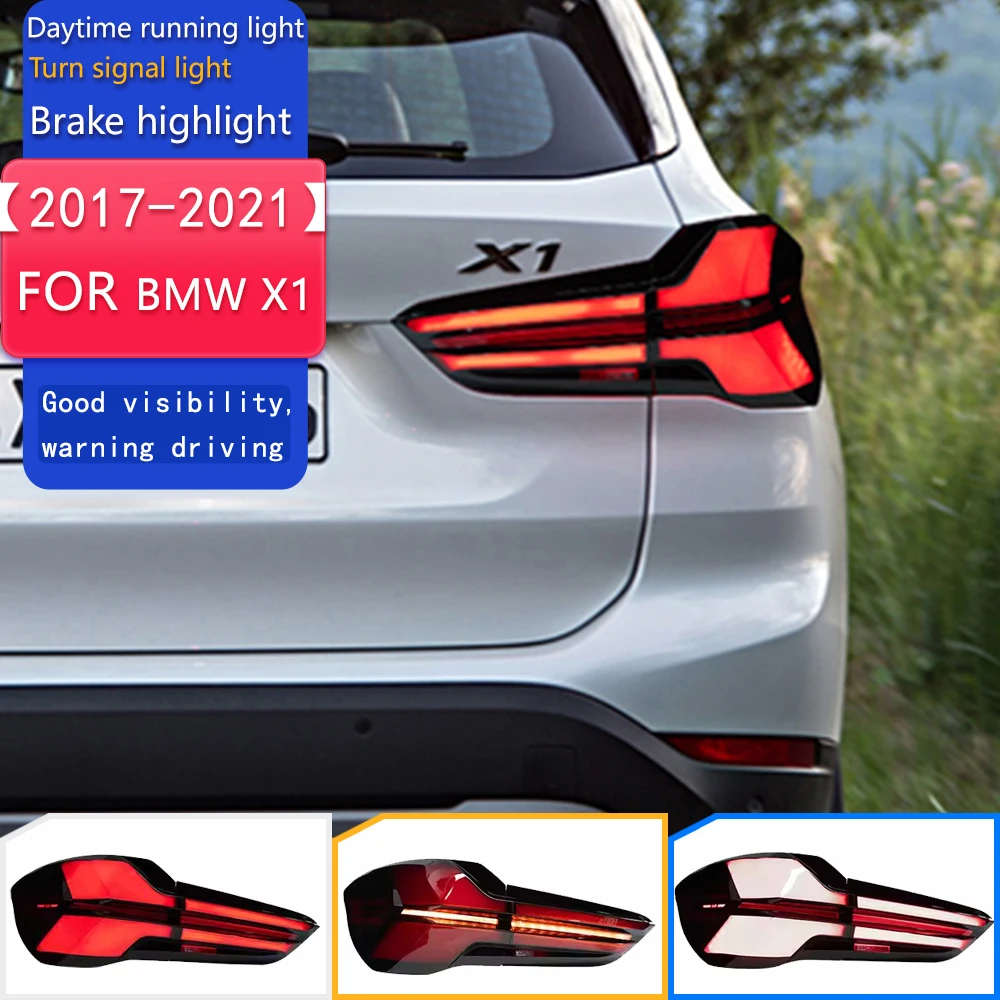 

Автомобильные фары для BMW X1, светодиодный задний фонарь 2017-2021 F48, задний фонарь DRL, динамический сигнал заднего хода, автомобильные аксессуары