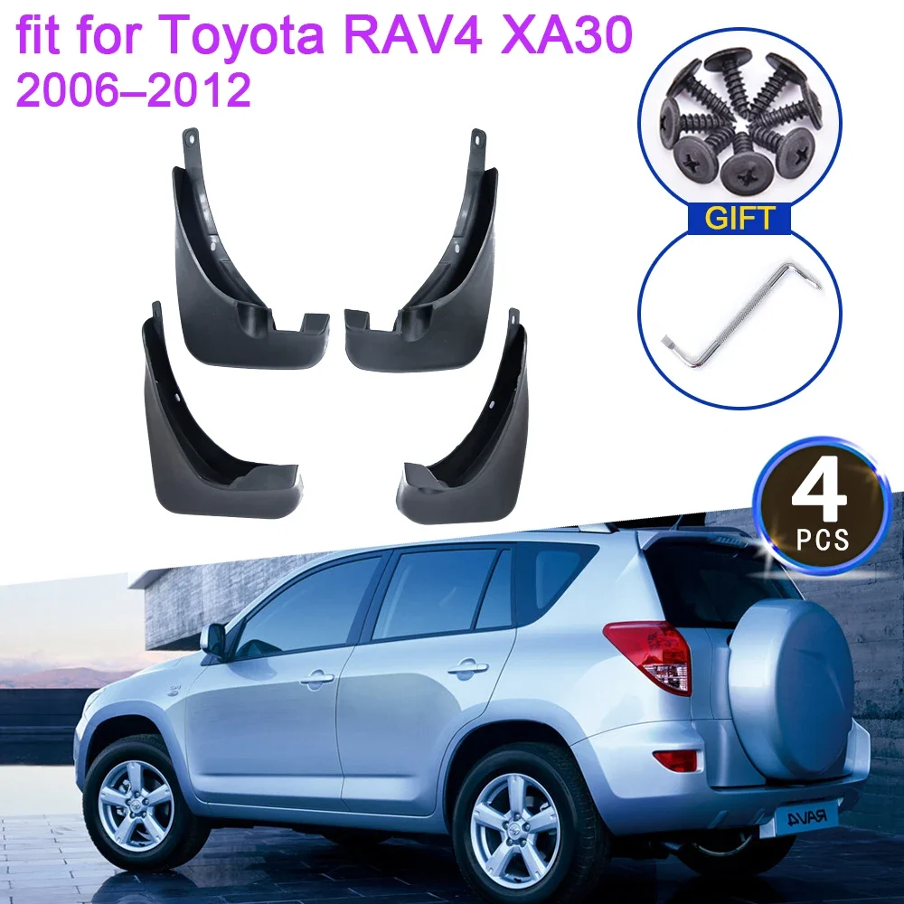 4Pcs Accessories Mudflap For Toyota RAV4 XA30 2006 2007 2008 - 2010 2011 2012 Mudguard Fenders Splash Guards Front Rear Wheel