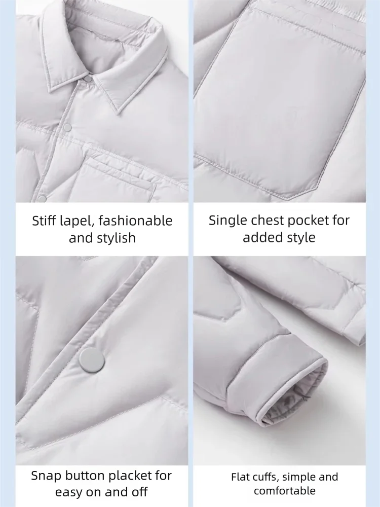 YESUNION unisexe canard doudoune hiver extérieur chaud coupe-vent manteau léger doudoune imperméable de haute qualité manteau