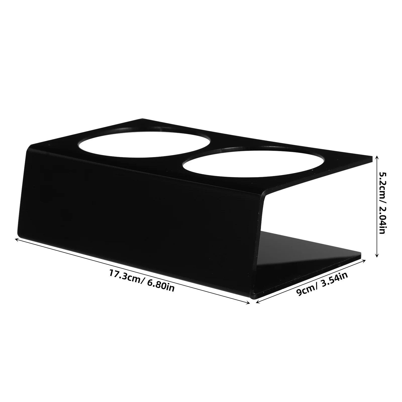 Espositore per rack per bevande in acrilico a doppio slot per organizer per bottiglie d'acqua per hotel Portabottiglie per portabicchieri da cucina