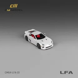 CM Model 1:64 LFA Pearl White Diecast Model Car