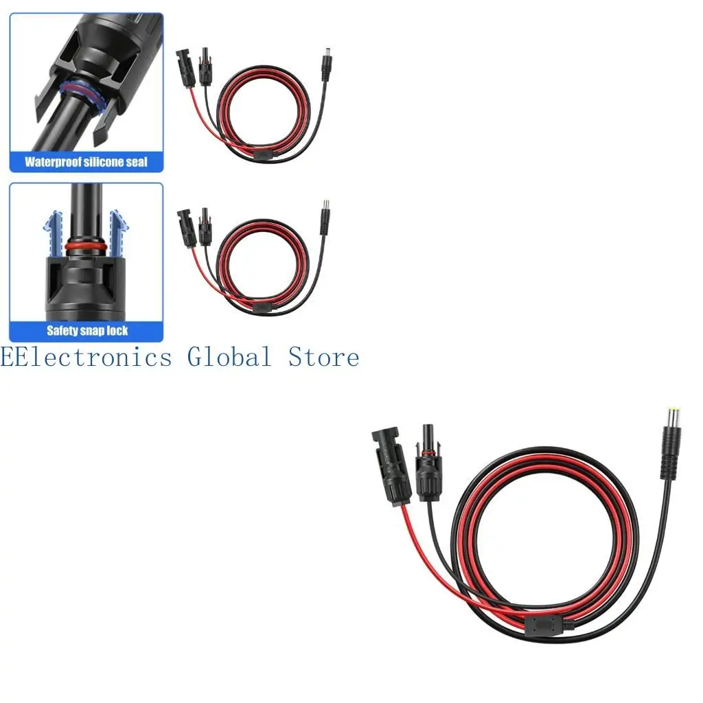 462B Solar Panel Adapter Wire with  Male/Female &DC5521/DC7909 Barrels Connectors