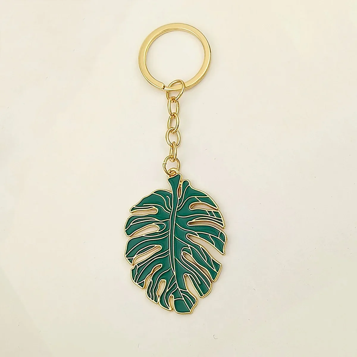 Gift For Her/Him Tropical Rainforest Leaf Keychain Set Hawaiian Series Suitable For Party Decorations Bag Healing Small Pendant