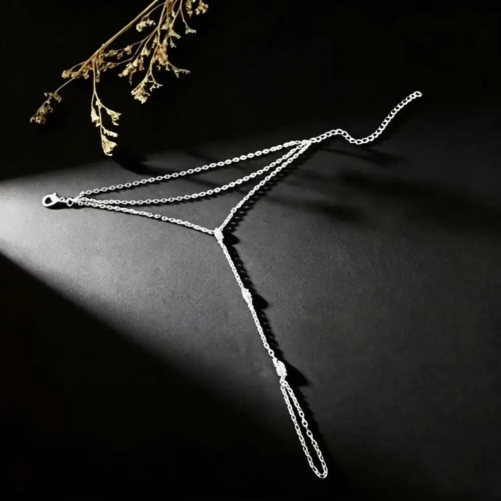 2026 Bling Zircon Crystal Multilay Bracelet Hand Chain for Women Rhinestone Thin Chain Finger Bracelet Jewelry Accessories Gift - view 4