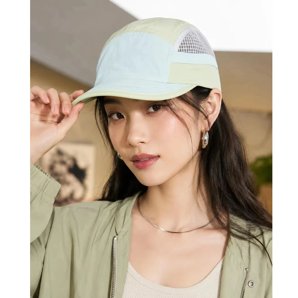 Summer Quick-Drying Baseball Cap Women'S Dopamine Duck Tongue Cap Men'S Lightweight Deepened Face- Solid Color