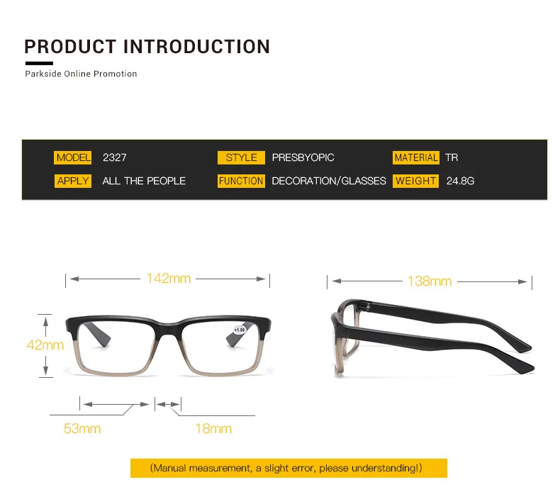 Männer Lesebrille Anti Blaues Licht PC Platz Retro Frauen Presbyopie Brille Widerstehen Müdigkeit Lesen Linsen mit Rezept + 1 + 1,5 + 2 – Detail 6