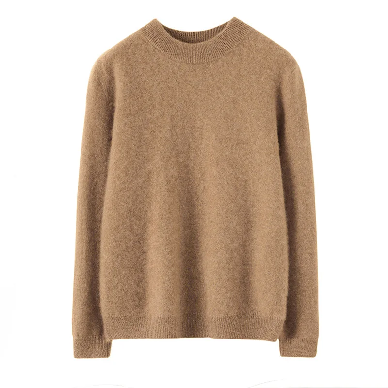 

Boys thicken 100% Wool Sweater Kids Winter Double-stranded wool Pullover Girls Wool Solid cashmere Coat Tops Teenager Clothing