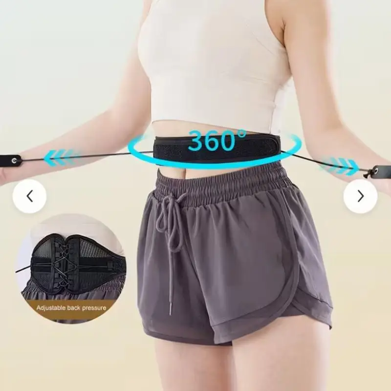 【R】Adjustable Lace Up Lumbar Support Belt Breathable Mesh Waist Brace For Back Pain Relief And Posture Correction