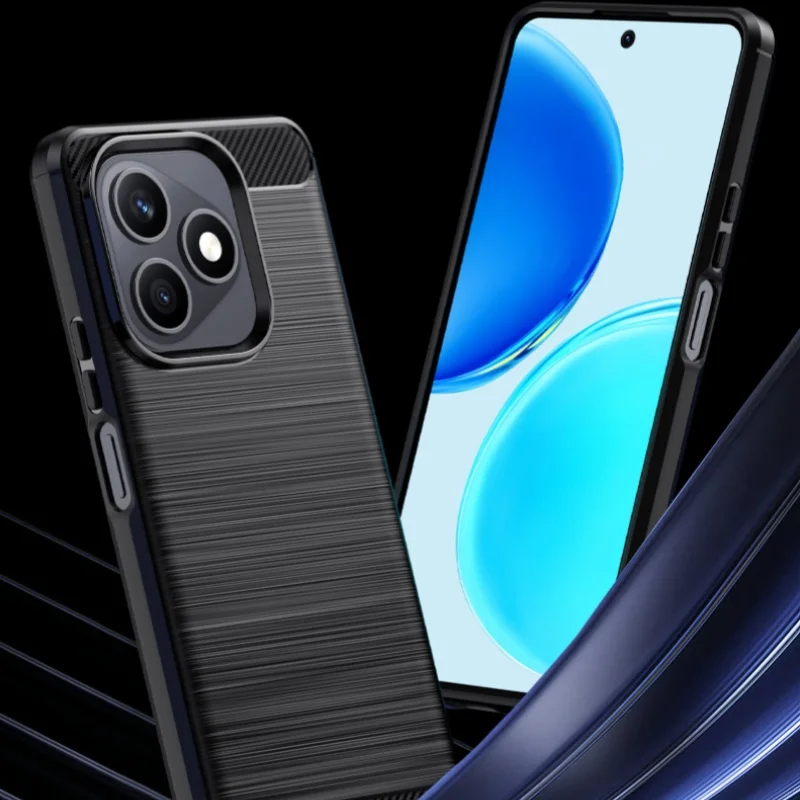 For Honor X8D Case Cover Huawei Honor X8D Capas Shockproof Silicone Armor Soft TPU Carbon Fiber Phone Protective Funda Honor X8D