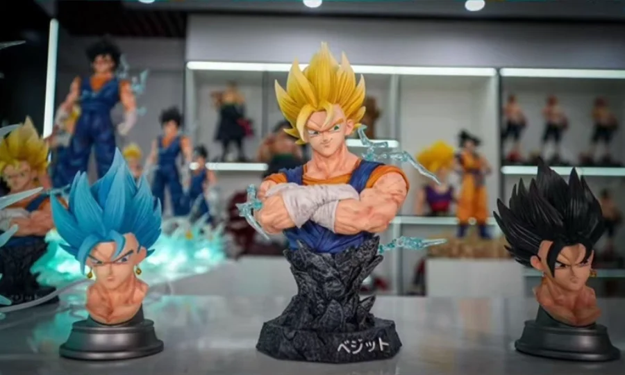 Jt تمثال 38 سنتيمتر/14.96 بوصة أنيمي لعبة دراغون بول Hb فيجيتو الشكل تمثال سوبر سايان عمل أرقام جمع مجموعة كاملة نموذج اللعب #6