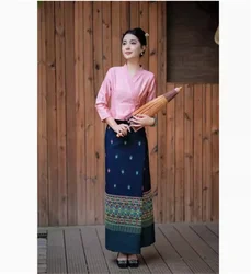 Dai ethnic clothing temperament long sleeved fashionable casual short top versatile