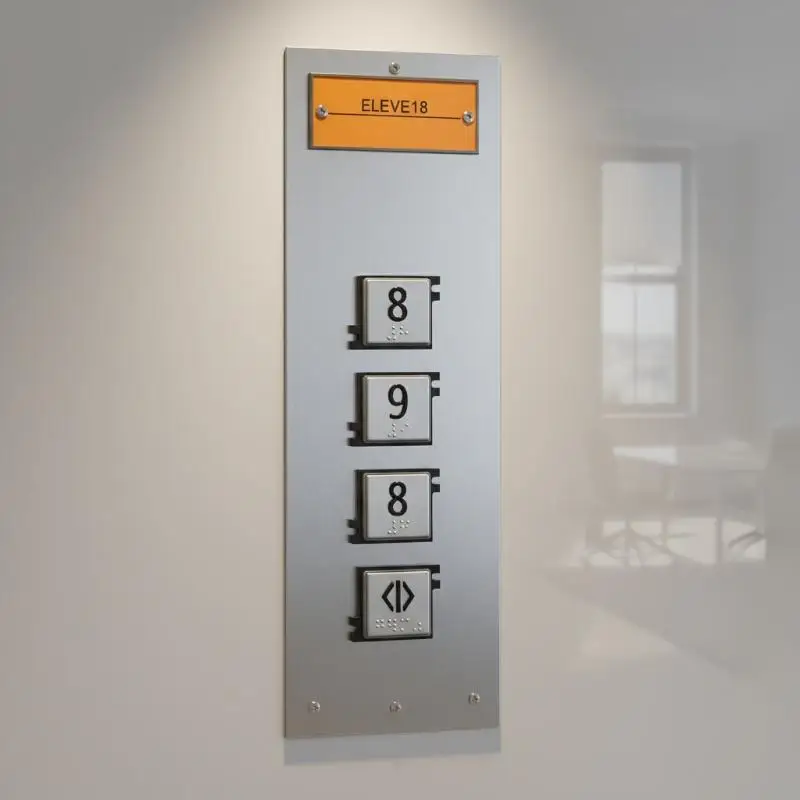 High Sensitivity Elevator Button Braille Numeral Direction Keys Fits 3600 5500 Elevator for Maintenance Upgrade