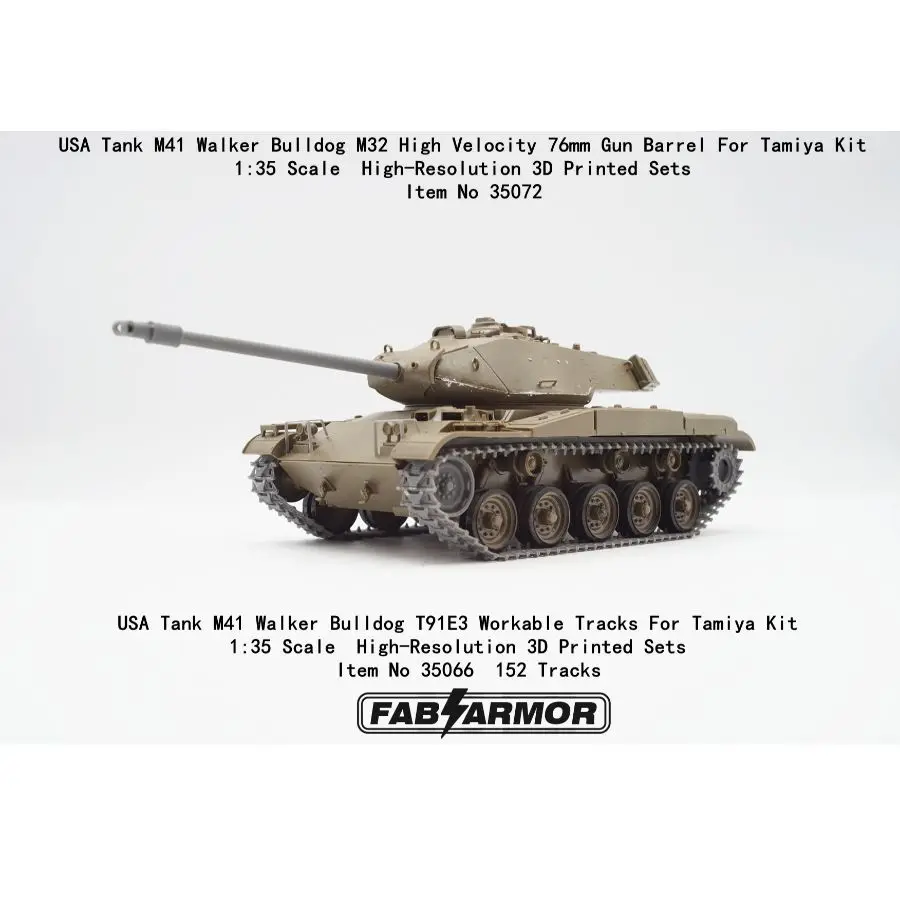 FAB FA35066 1/35 USA Tank M41 Walker Bulldog T91E3 Workable Tracks For Tamiya Kit DIY HOBBY