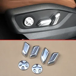 For Audi Q7 2016 2017 2018 2019 Matt Chrome Interior Power Seat Adjustment Adjust Switch Button Cover Trims Caps