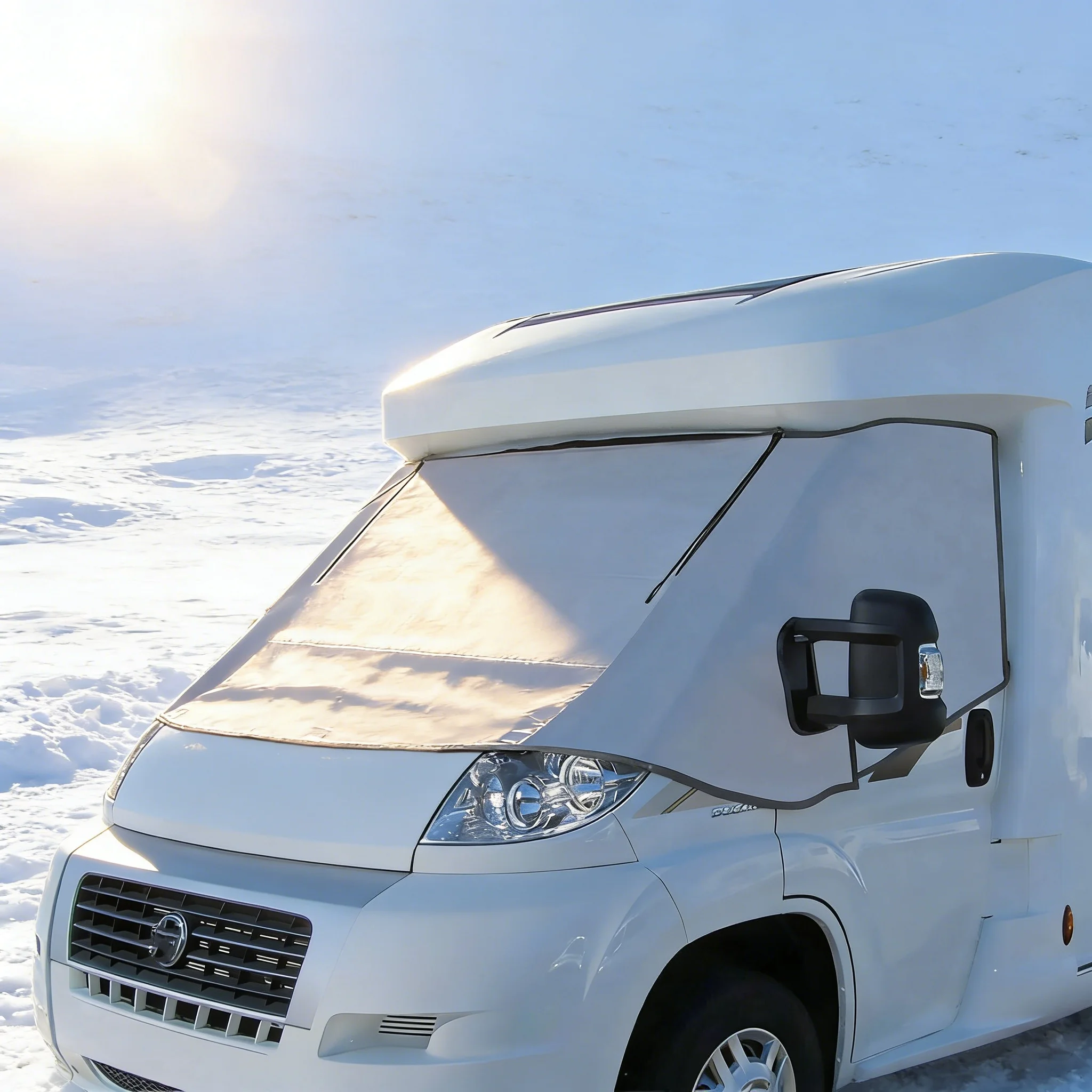 Heat Insulation Windshield RV SunShade Windshield Cover Sun Protection For Fiat Ducato Peugeot Boxer Citroen Relay X250 Caravan