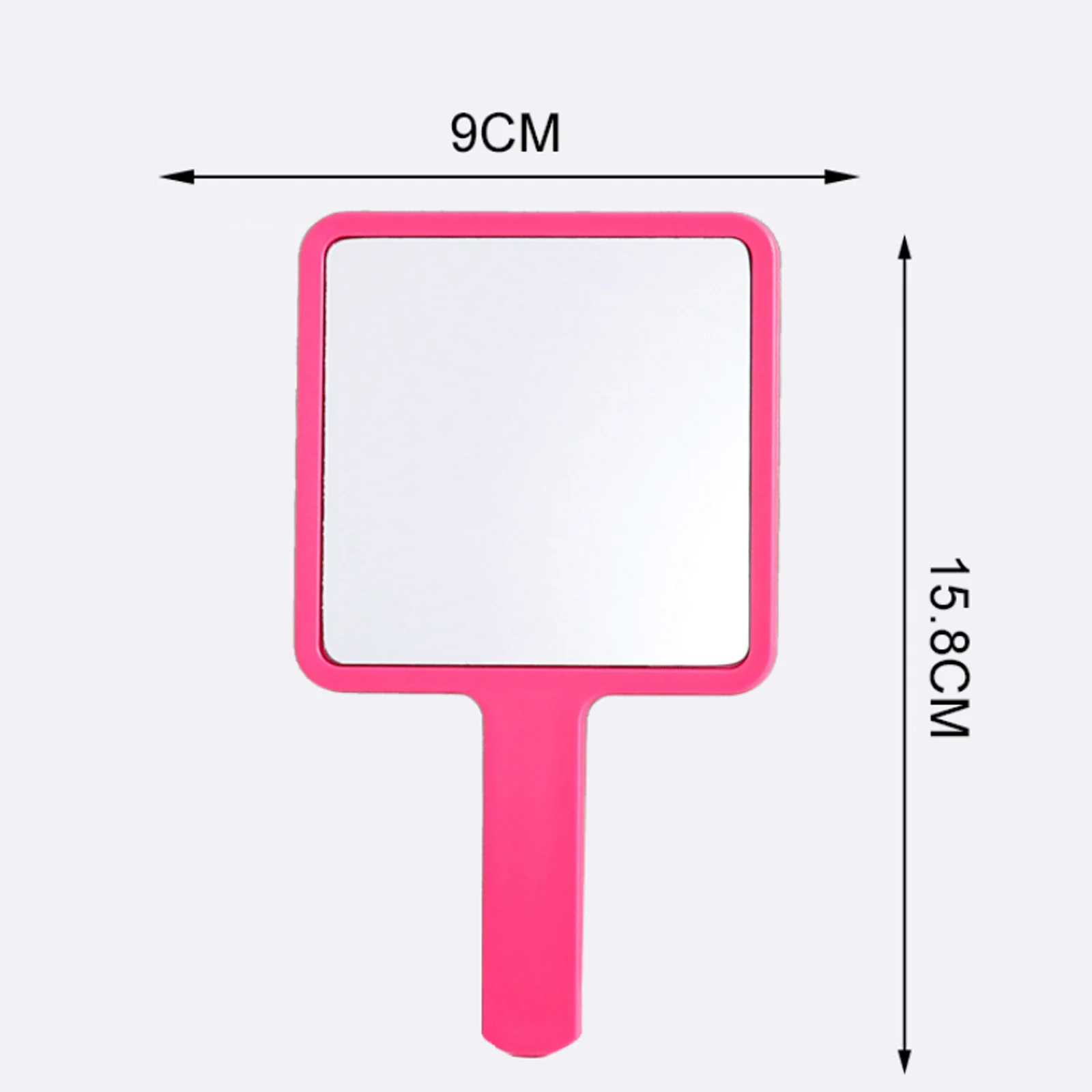 1Pcs Eyelash Extension Handheld Makeup Mirror Square Makeup Vanity Mirror With Handle Hand Mirror Spa Salon Compact Mirrors