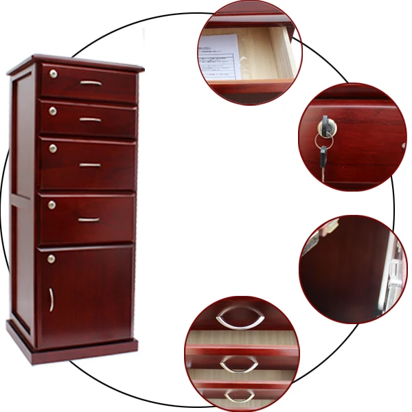 Office Furniture File Cabinet Wooden Floor-to-Floor Cabinet Study Information Cabinet Locked Chest Vertical Corner