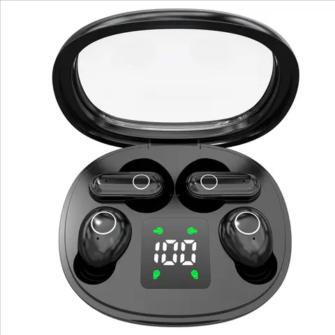 2in1 소형 미니 슬리핑 헤드폰, 스포츠 무선 이어폰 Bluetooth 5.4, HiFi 베이스 스테레오 듀얼 헤드셋 소음 감소 이어버드