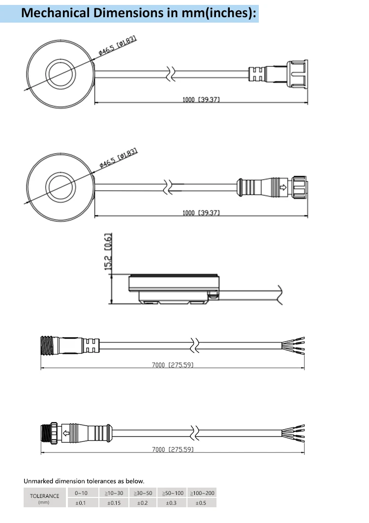 DYP-U02 High Precise Non-contact Ultrasonic Sensor for Vehicle Fuel Level Water Tank Level Level RS232 Rs485 Analog