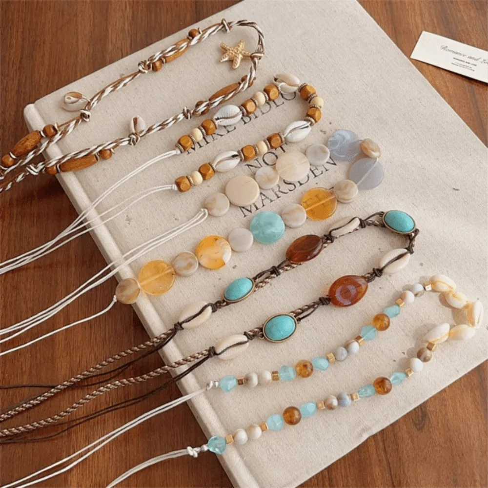 جديد اليد المنسوجة الخصر سلسلة الرجعية البوهيمي العرقية نمط حزام حزام الجسم سلسلة النساء