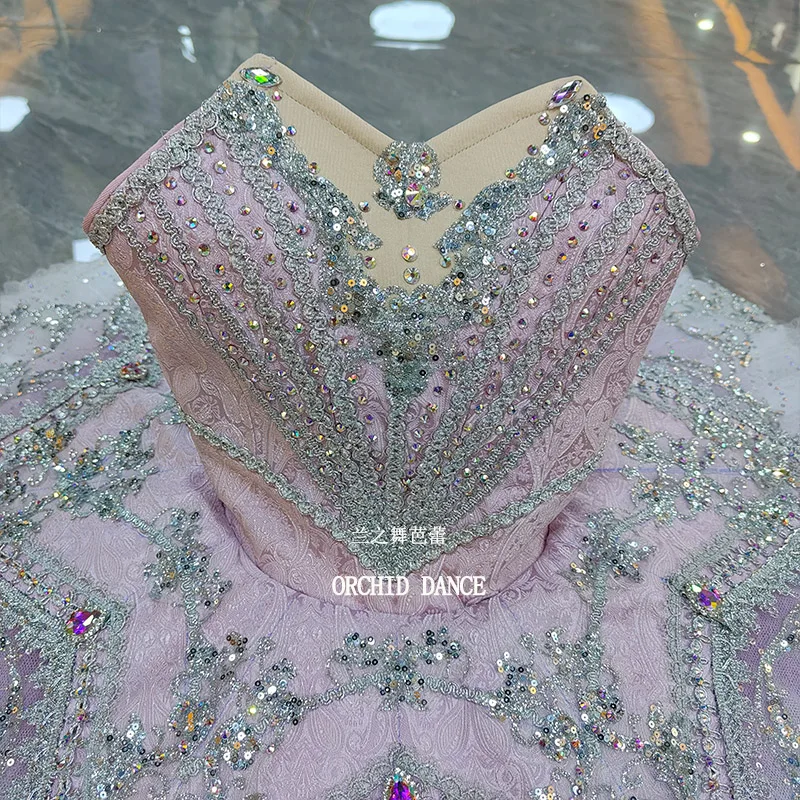 ชุดบัลเลต์สีชมพูสำหรับเด็กผู้หญิง ผู้หญิง และผู้ใหญ่ รุ่น BT2507053 ขนาดและสีตามสั่ง